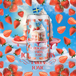 GBG Soda Jordgubbstårta 25cl 1st