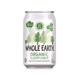 Whole Earth Organic Elderflower 33cl 24St