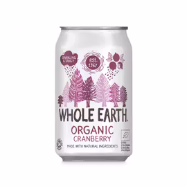 Whole Earth Organic Cranberry 33cl 24St