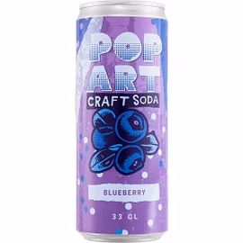 Hammars Bryggeri Pop Art Craft Soda Arctic Blueberry 33cl 24st
