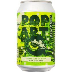 Hammars Bryggeri Pop Art Craft Soda Loopy Lime & Ginger 33cl 24st