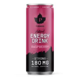 Pureness Natural Energy Drink Strong Raspberry  33cl 24st