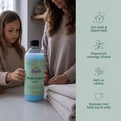 Flytande Sköljmedel Ättika "Mjukt & Rent" - 1L (66 tvättar)