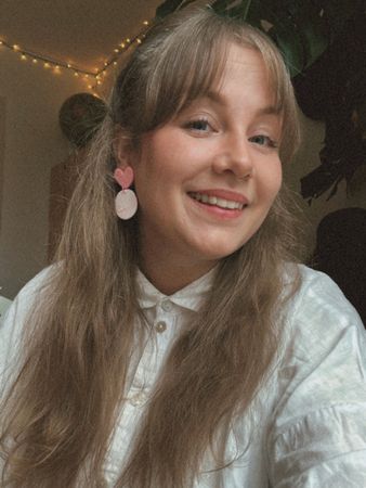 HJÄRTA [rosa/vit]