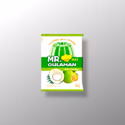 Jelly Powder / Gulaman Buko Pandan - Mr Hat 25g