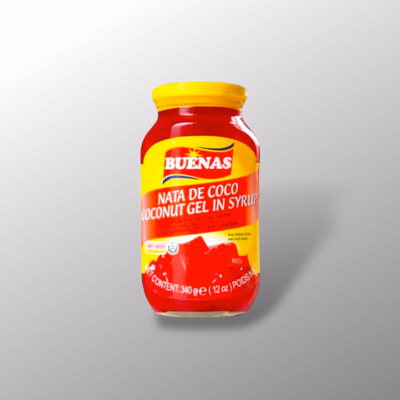 Nata de Coco / Coconut Gel Red - Buenas 340g