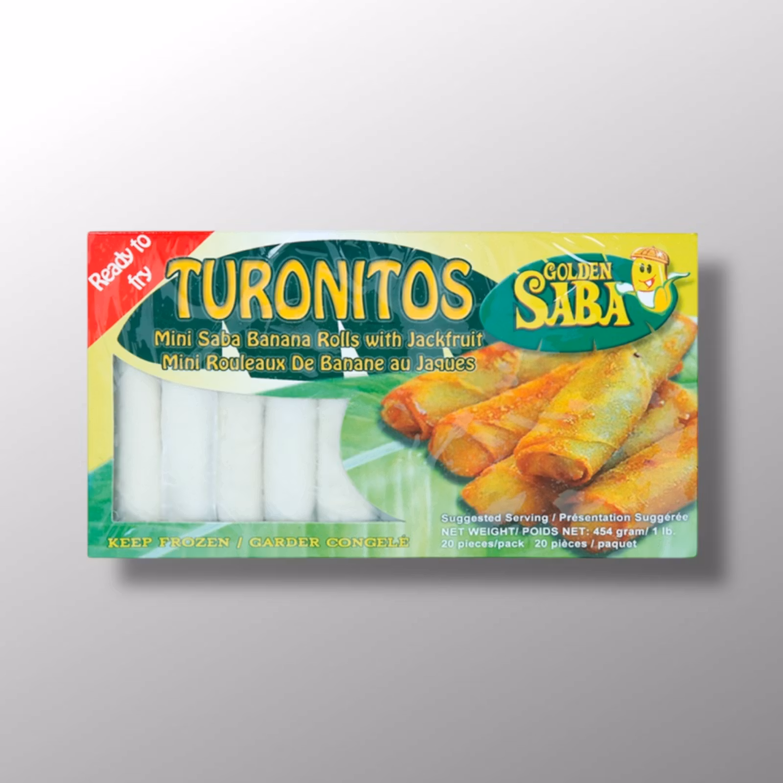 Mini Spring Rolls Banana & Jackfruit -  Golden Saba 454g