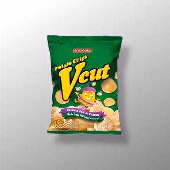 Jack & Jill's V-Cut Potato Chips Onion & Garlic 60 g