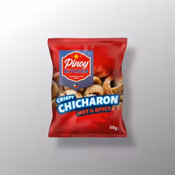 Pinoy Kitchen Crispy Chicharon Hot and Spicy 50g