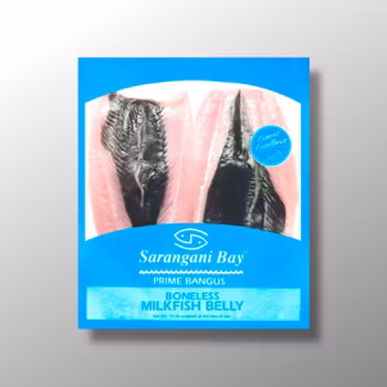 SARANGANI - FRESH FROZEN DEBONED MILKFISH BELLY 550 to 600G