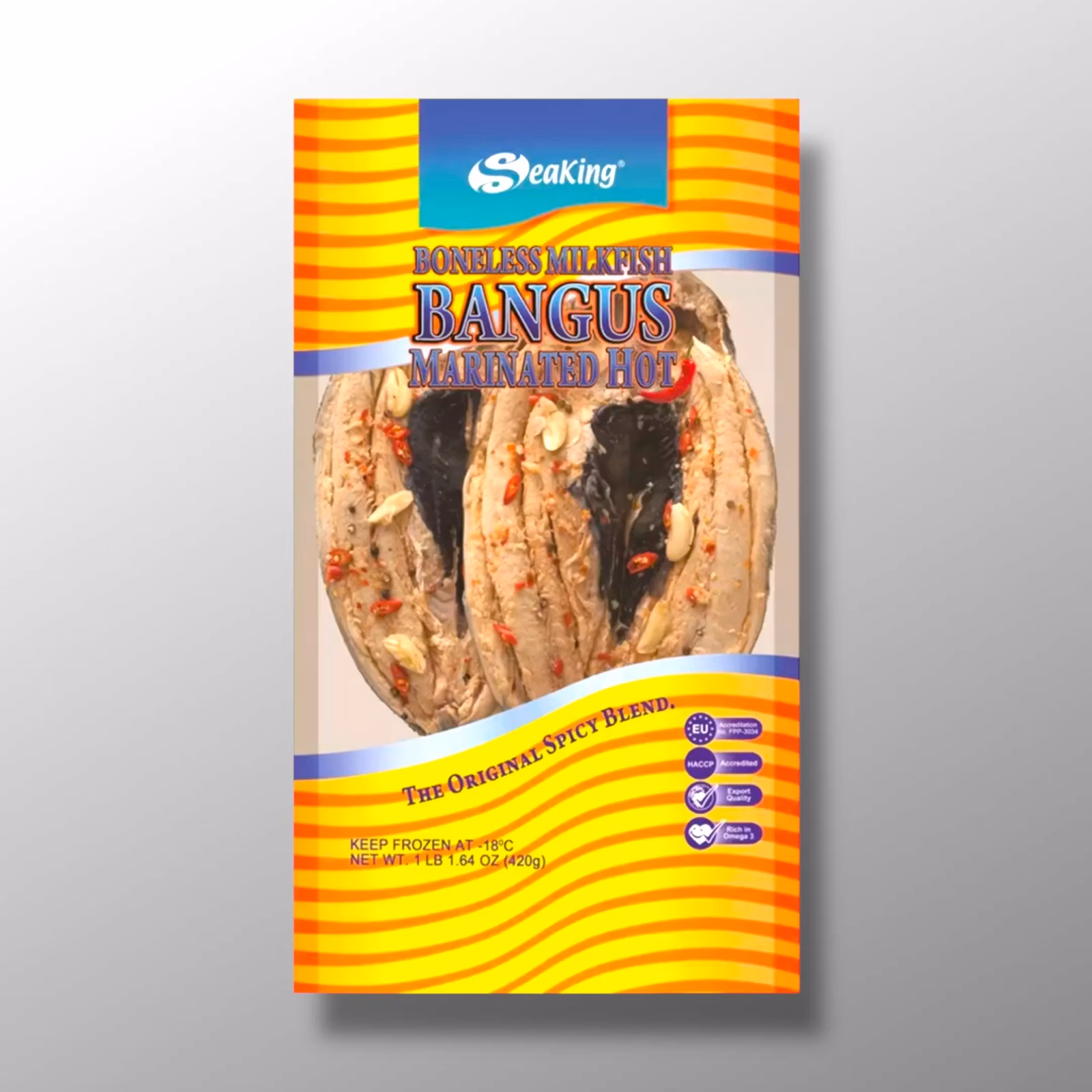 SEAKING - BONELESS MILKFISH BANGUS MARINATED HOT 500G