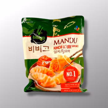 Bibigo Mandu Kimchi & Pork Dumplings - CJ FOODS BIBIGO 525g