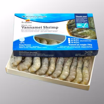 Frozen Shrimp with Shell and Head 20/30 ASC, PLANETS PRIDE 1kg