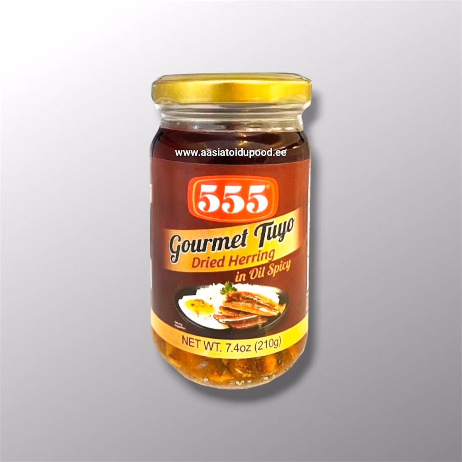 555 Gourmet Tuyo Dried Herring in Oil SPICY 210g