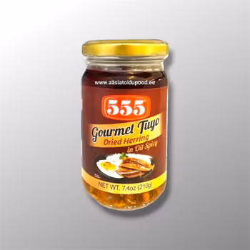555 Gourmet Tuyo Dried Herring in Oil SPICY 210g
