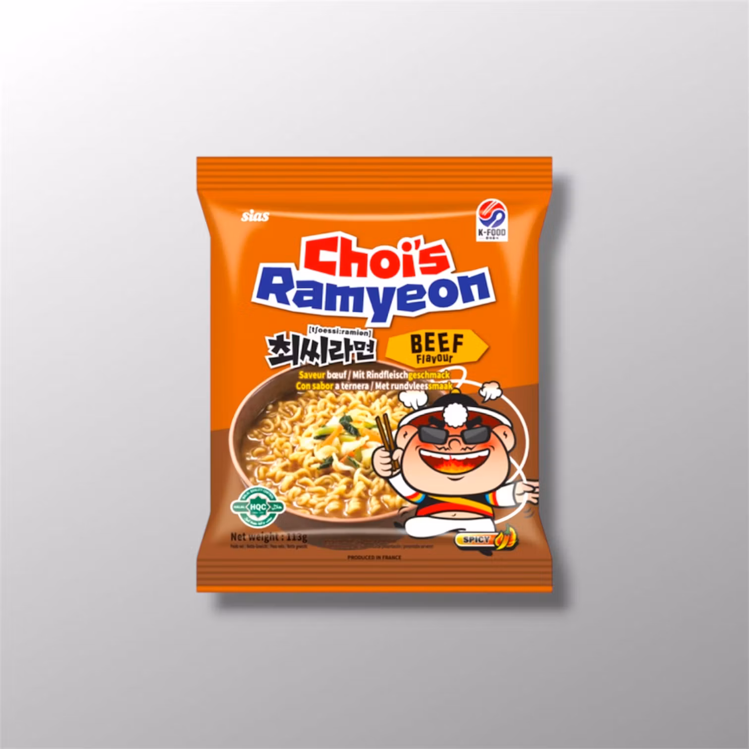 Choi's Instant Noodles Beef 131g