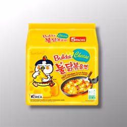 SAMYANG, Inst. Noodle Hot Chicken & Cheese 5x140g