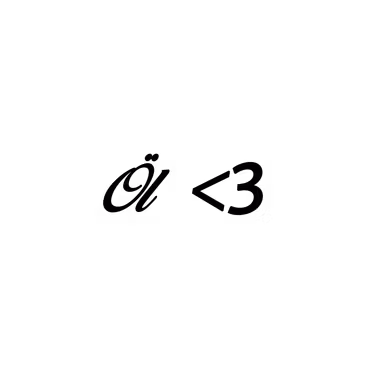 Öl Hjärta Glasögon dekal
