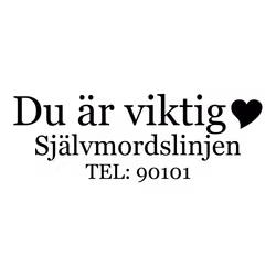 "Självmordslinjen" Dekal
