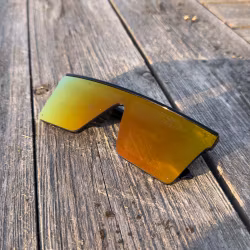 Raggarbrillor Orange (Svart Båge)
