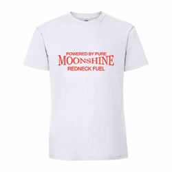 Moonshine T-shirt Vit med Rött tryck