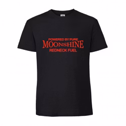 Moonshine T-shirt Svart med Rött tryck