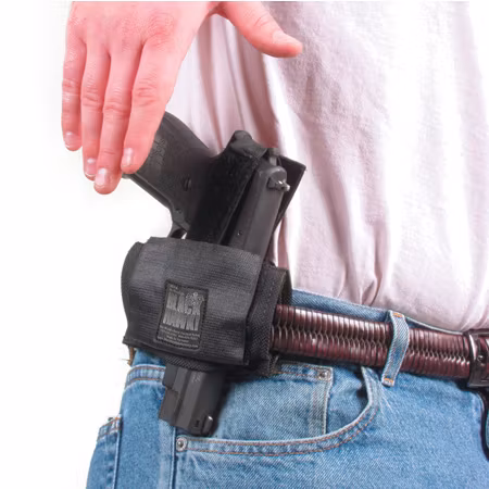 Blackhawk Ambidextrous Flat Belt Holster - Black