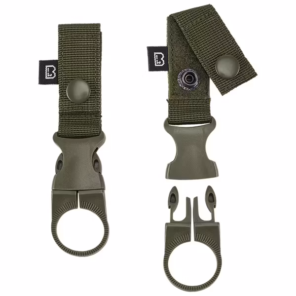 BRANDIT BELT AND MOLLE LOOP BOTTLE HOLDER - Olivgrön