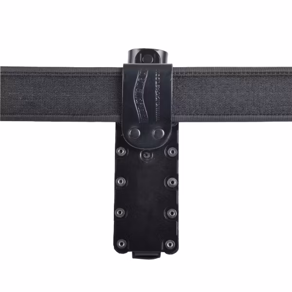 360° Roterbart batonghölster i svart läder