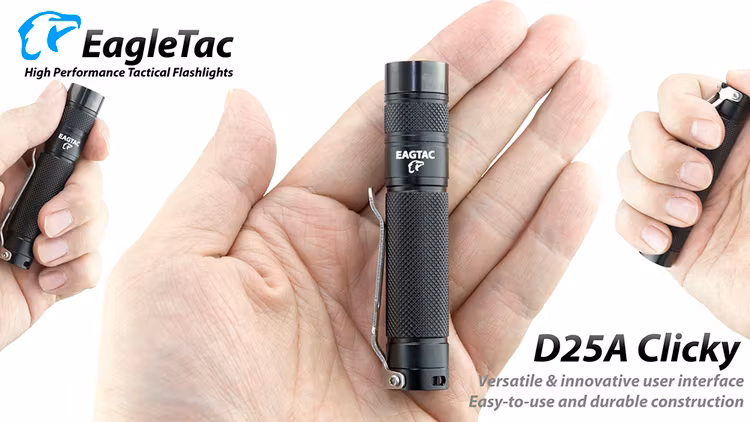 EAGTAC D25A 190LM 1xAA Polisficklampa