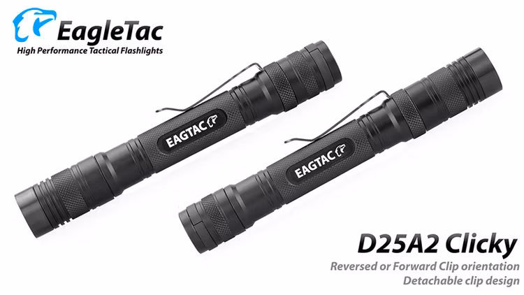 EAGTAC D25A2 436 LM, 2xAA Polisficklampa