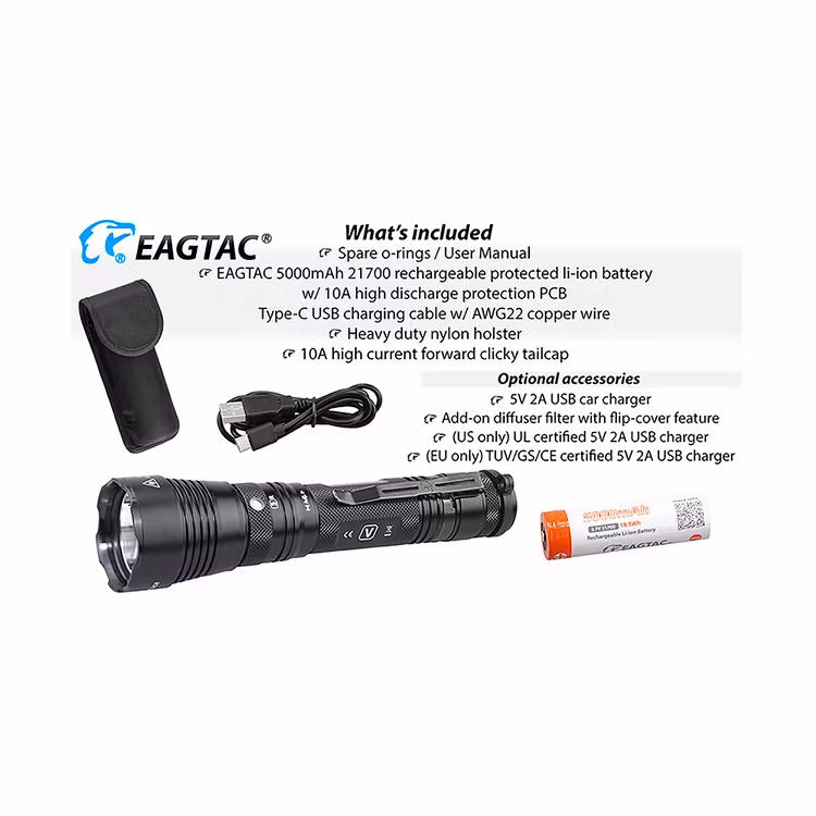 EAGTAC G3V Pro XHP70.2 LED 3200 Lumen