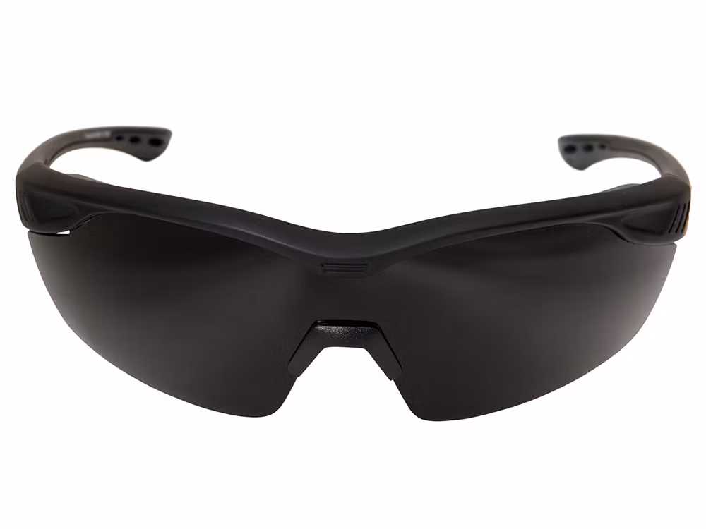 EDGE OVERLORD - SOFT-TOUCH MATTE BLACK FRAME / POLARIZED SMOKE LENS