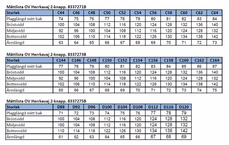 Gulins OV Herrkavaj 2-knapp