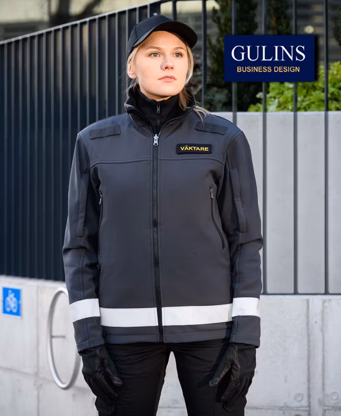 Gulins Softshelljacka Väktare - Grå