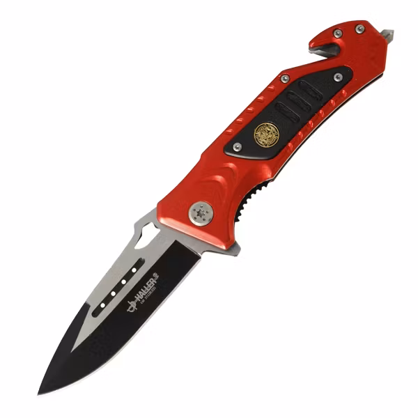 HALLER Räddningskniv - Röd