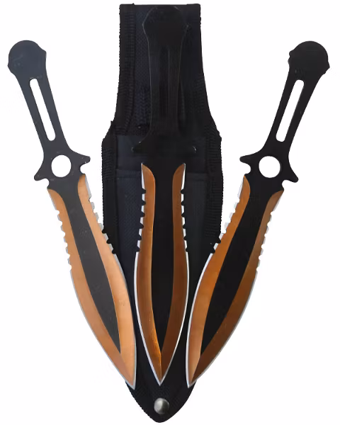 KOMBAT TACTICAL Triple Throwing Set - 3st kastknivar ingår