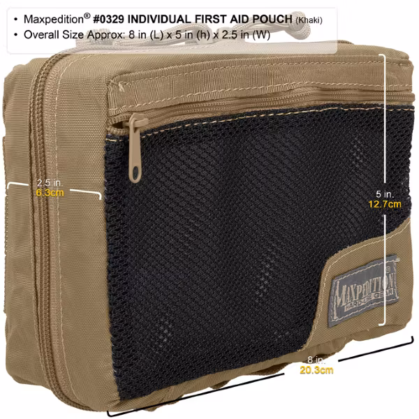 MAXPEDITION Individual First Aid Pouch - Khaki