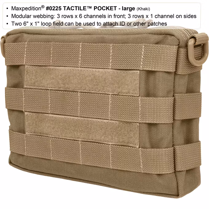 MAXPEDITION Tactile Pocket Large - Black