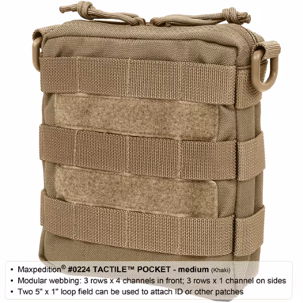 MAXPEDITION Tactile Pocket Medium - Khaki