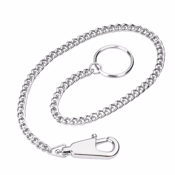 MIL-TEC by STURM KEYHOLDER WITH CHAIN AND CARABINER - NICKEL-PLATED