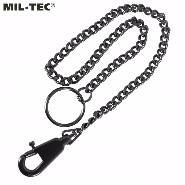 MIL-TEC by STURM KEYHOLDER WITH CHAIN AND CARABINER - BLACK