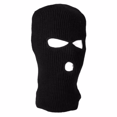 MIL-TEC by STURM 3-HOLE ACRLYIC BALACLAVA - BLACK