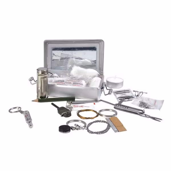 MIL-TEC by STURM SURVIVAL KIT ALUMINUM BOX