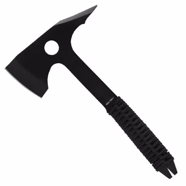 MIL-TEC by STURM PARACORD AXE WITH POUCH 2 - BLACK
