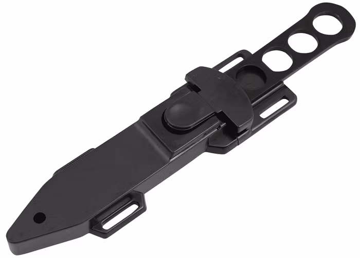 MIL-TEC Black Stainless Diving Knife W. Platic Cover
