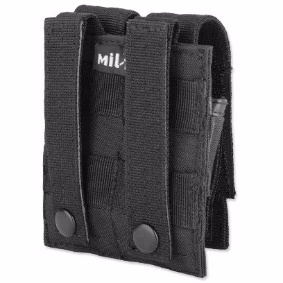MIL-TEC by STURM DOUBLE PISTOL MOLLE MAGAZINE POUCH - BLACK