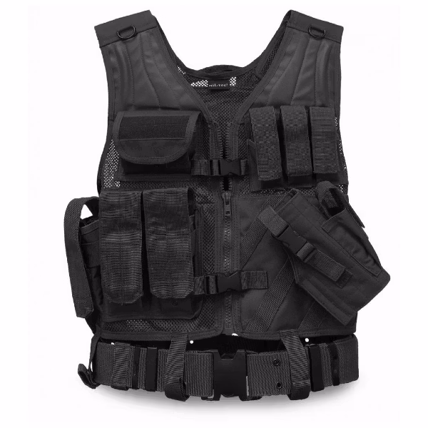 MIL-TEC by STURM USMC Taktisk stridsväst med bälte - Svart