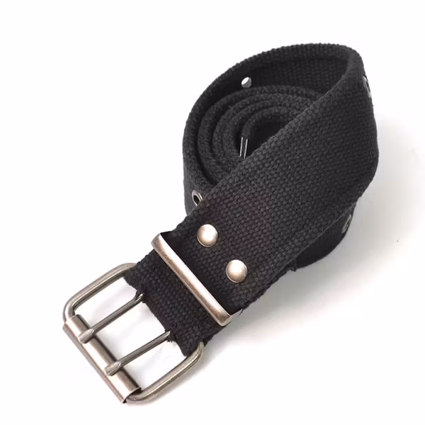 ROTHCO Vintage Double Prong Buckle Belt - Black