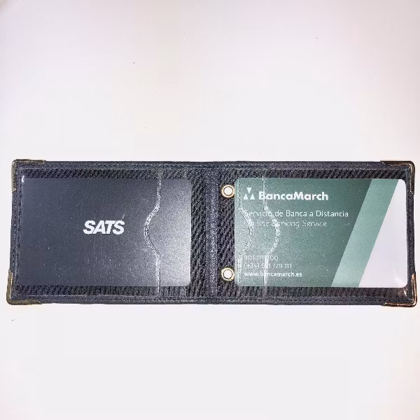 SBA Polis ID fodral i svart läder